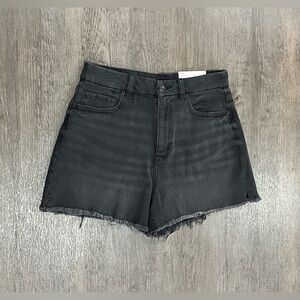 Women’s Black American Eagle Outfitters Curvy Mom Short Stretch